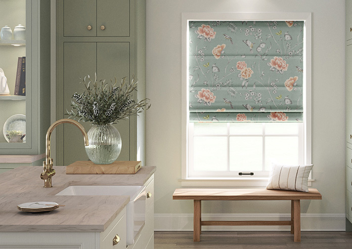 Borneo, Spearmint - Twist&Fit Roman Blind - Image 3